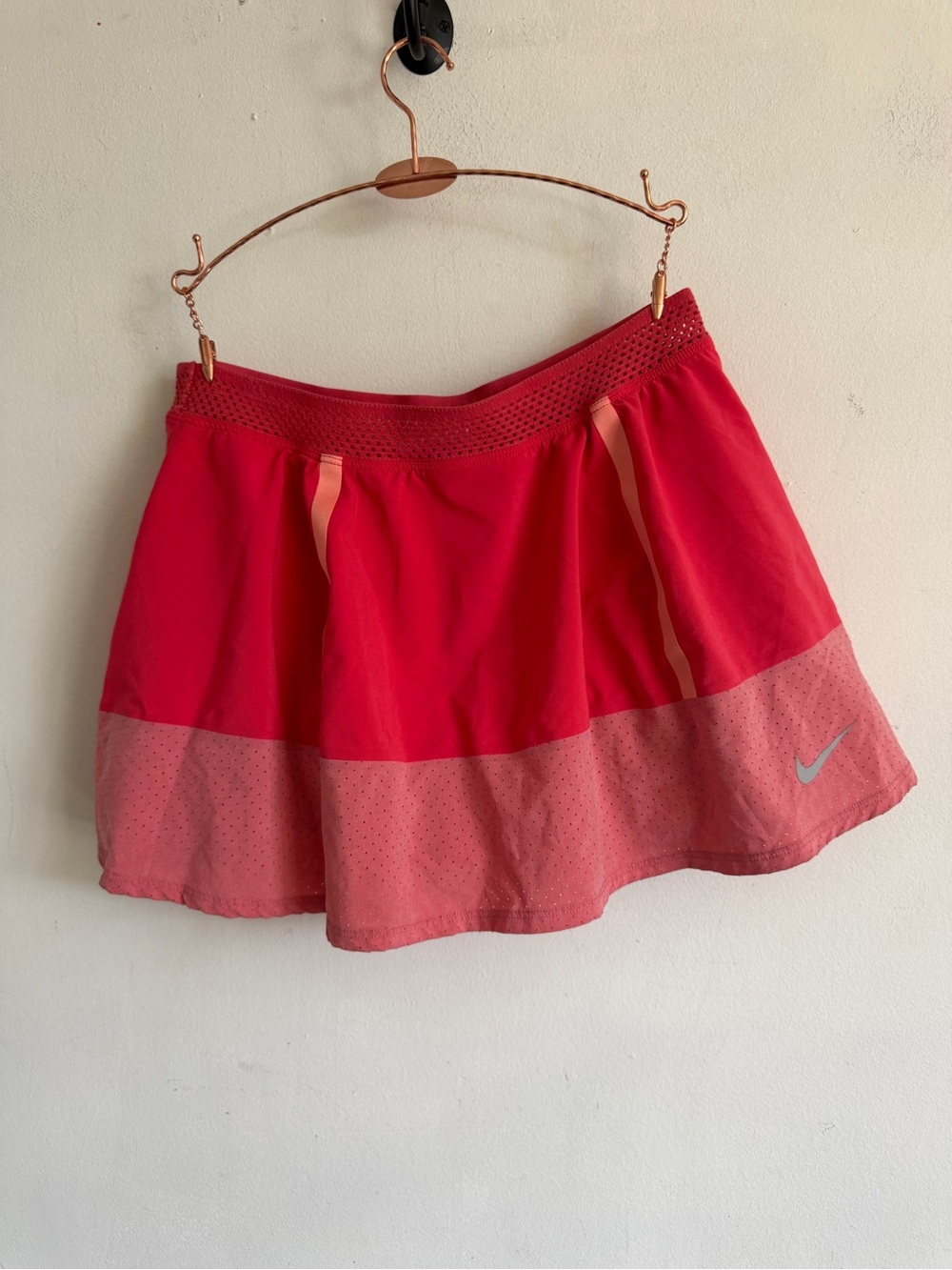 Nike Coral-Red Dri-FIT Skater Skirt